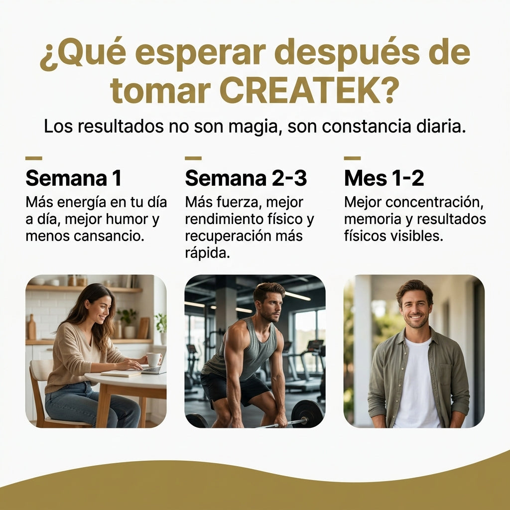 CREATEK® Creatina HCL - Recuperá Tu Mejor Versión