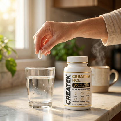 CREATEK® Creatina HCL - Recuperá Tu Mejor Versión